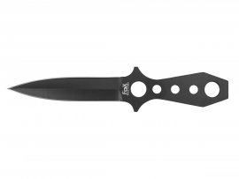 Couteau de lancer Fox Outdoor 22,5cm avec étui, noir