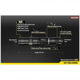 Lampe tactique Nitecore MH12