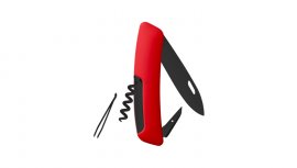 Couteau de poche suisse Swiza D01 Allblack rouge