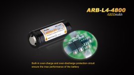 Batterie rechargeable Fenix 26650 4800 mAh (Li-Ion)