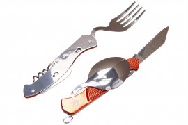 Couverts pliants Wildee Camper rouge