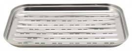 Plateau de grillade inox 34 x 24cm