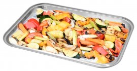 Plateau de grillade inox 34 x 24cm