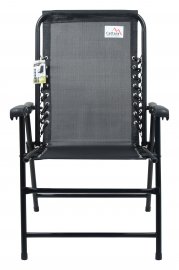 Chaise de jardin pliante TERST noir
