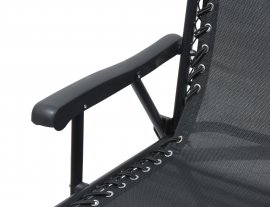 Chaise de jardin pliante TERST noir