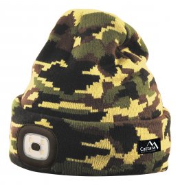 Casquette ARMY avec lampe de poche LED rechargeable par USB