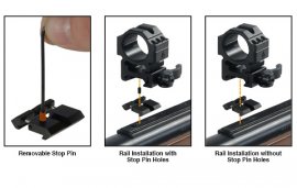 Adaptateur rail de montage 11mm vers 22mm Leapers