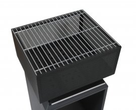 Cheminée CUBE avec grille 74cm
