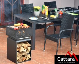 Cheminée CUBE avec grille 74cm