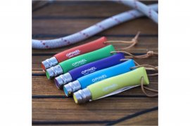 Couteau Opinel 7 Inox vert avec sangle