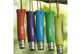 Couteau Opinel 7 Inox vert avec sangle