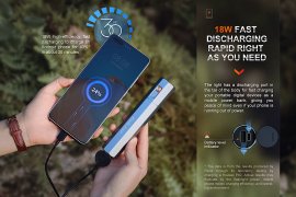 Lampe avec Powerbank Fenix E-CP Noir