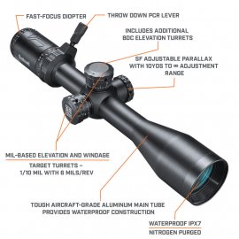 Lunette de visée Bushnell AR Optics 4,5-18x40mm Windhold MRAD