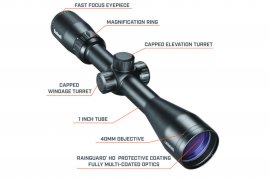 Lunette Bushnell Legend 3-9x40mm SFP Multi-X Illuminated MOA