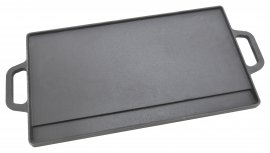 Plaque de gril double face 50x23x1,4cm