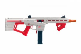 Fusil blaster Game Face Trion à projectiles en mousse rouge