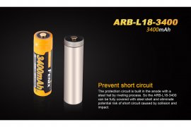 Batterie rechargeable Fenix 18650 3400 mAh (Li-ion)