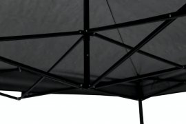Tente pliante de fête 3x3m grise WATERPROOF