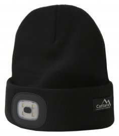 Casquette BLACK avec lampe LED USB