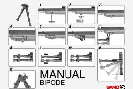 Bipied Gamo 16-18cm
