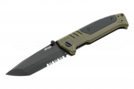 Couteau Walther PDP Tanto serrated OD green