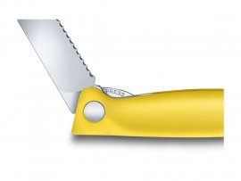 Couteau pliant à légumes Victorinox lame ondulée Jaune