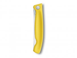 Couteau pliant à légumes Victorinox lame ondulée Jaune