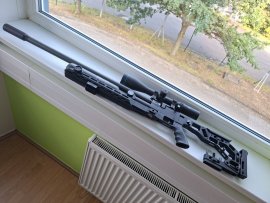 Avis : Carabine à air comprimé EPIC TWO 6,35mm, CZ 700mm, CFB, Arca-Swiss L, crosse pliante - 3