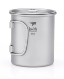Tasse en titane Keith avec couvercle 300ml 2