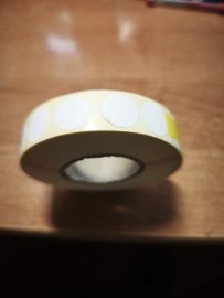 Avis : Pastille autocollante blanche 16mm - 2000pcs - 1