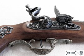 Réplique de pistolet à silex Blunderbuss, Autriche XVIIIe siècle 3
