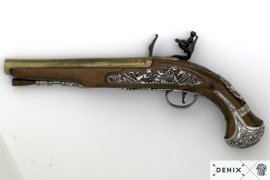Réplique du pistolet à silex du général George Washington, Angleterre XVIIIe siècle 2