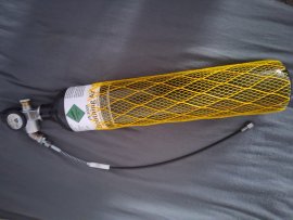 Avis : Bouteille de plongée 3l avec manomètre et flexible - 1