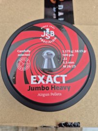 Avis : Diabolo JSB Exact Jumbo Heavy 5,52mm 500pcs - 1