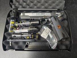 Avis : Pistolet à air comprimé Bruni US Combat 1911 M argenté - 1