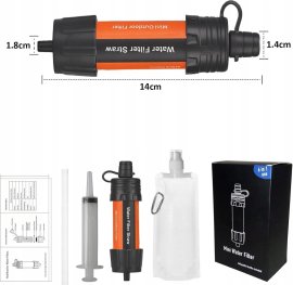 Filtre à eau de poche Mini Water Filter 6 en 1 2