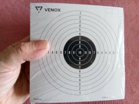 Avis : Cibles pour carabine à air Venox 14x14 100 pcs - 1