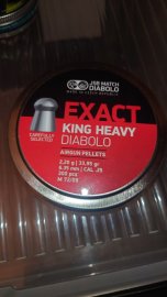 Avis : Diabolo JSB Exact King Heavy MKII 6,35mm 300pcs - 2