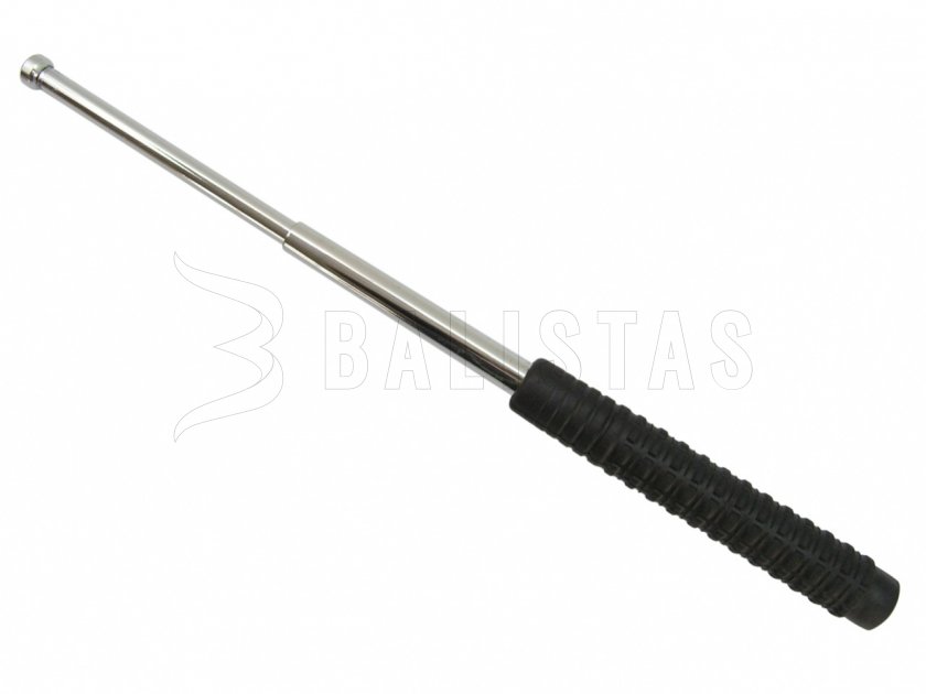Matraque télescopique 16" trempée argentée