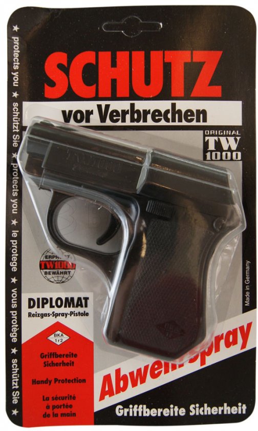 Spray de défense TW1000 CS Fog pistole Diplomat 20ml