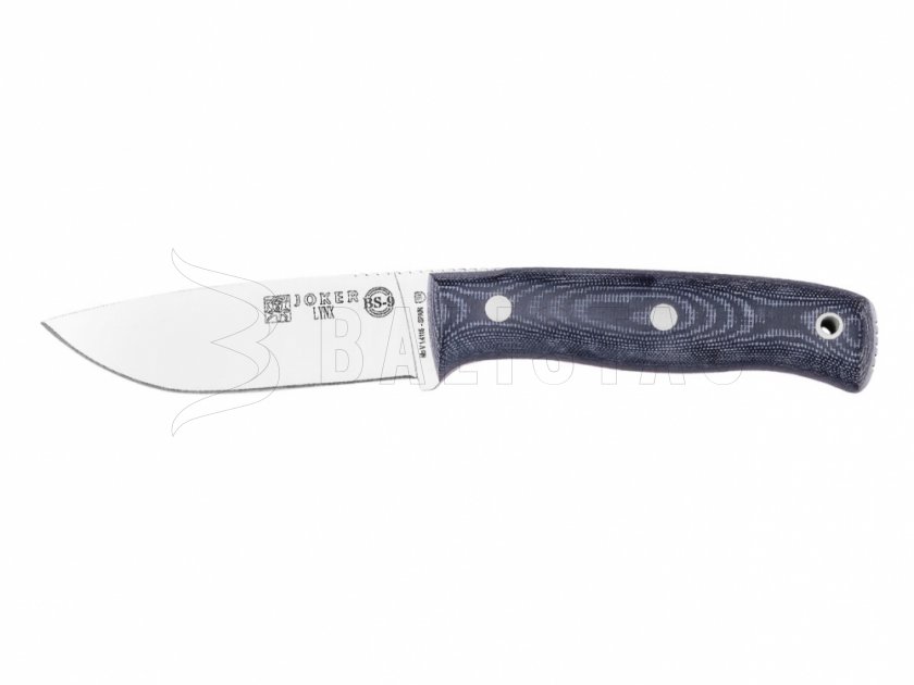 Joker Lynx CM111-F Couteau en micarta avec silex 10,5 cm