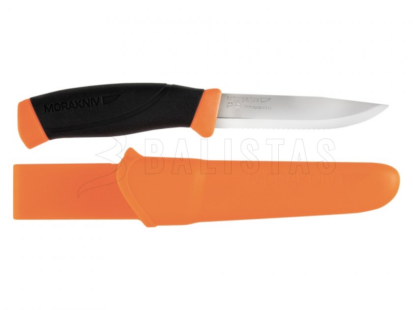 Morakniv Companion F Serrated orange couteau à dents