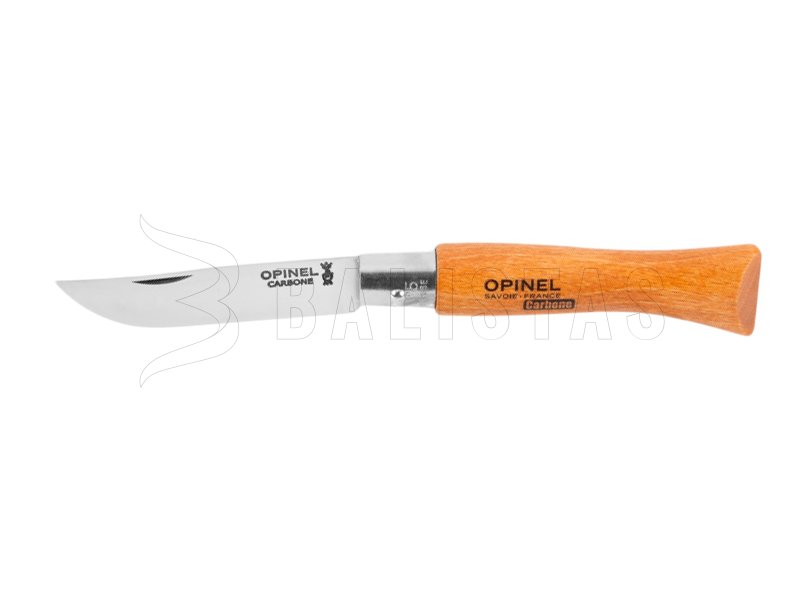 Couteau Opinel 5 Fermeture Karbon Hêtre