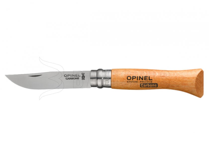 Couteau Opinel 6 pliant carbone hêtre