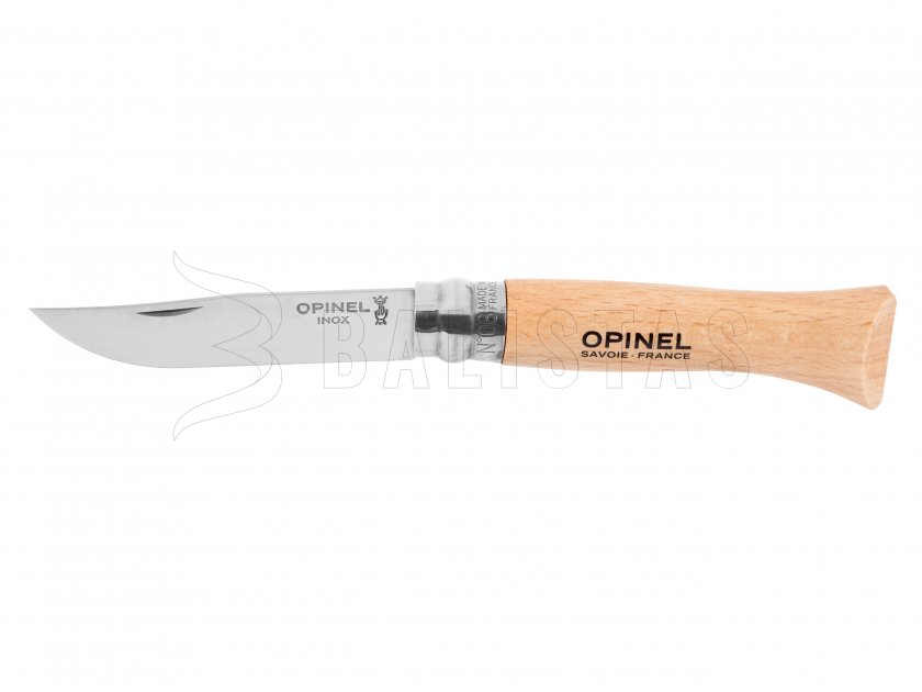 Opinel 6 Couteau de fermeture Inox Hêtre