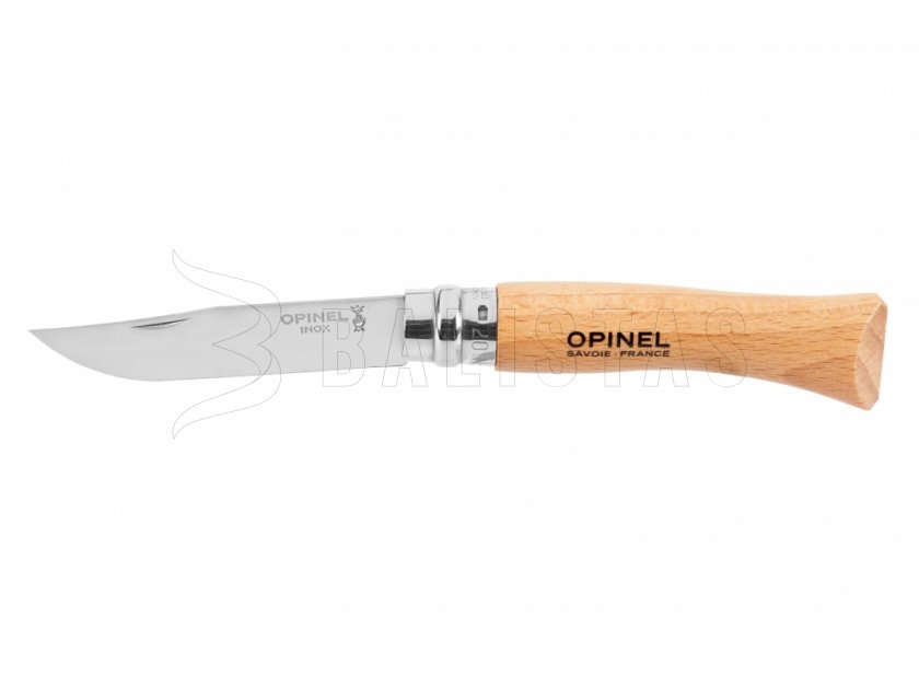 Opinel 7 Couteau de fermeture Inox Hêtre