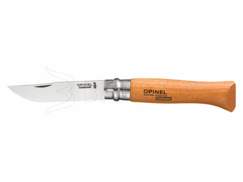 Couteau Opinel 9 pliant carbone hêtre
