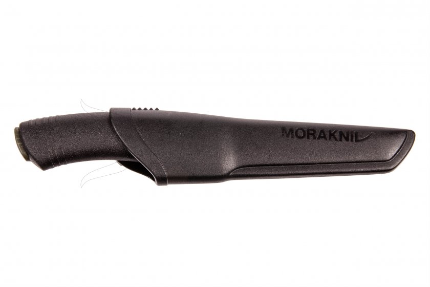Couteau Morakniv Bushcraft noir sans dentelure