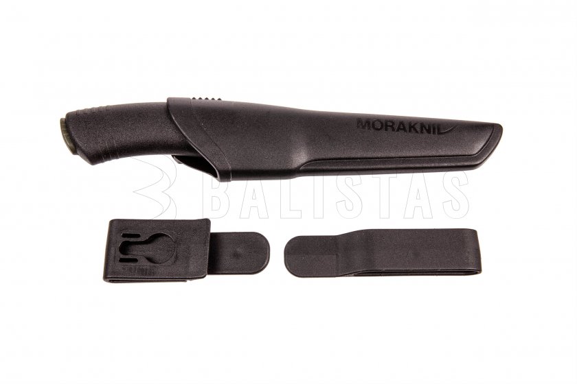 Couteau Morakniv Bushcraft noir sans dentelure