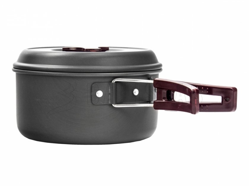 Set de vaisselle de randonnée en aluminium anodisé MFH pour 5 personnes